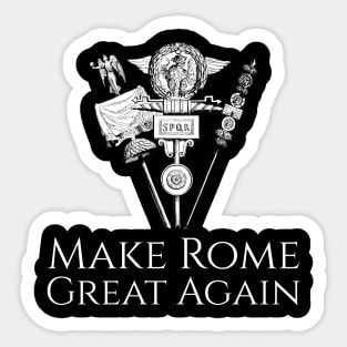 SPQR Roman Legion Eagle Standard - Make Rome Great Again Sticker